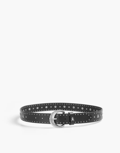 Scalpers - Riem met studs in zwart