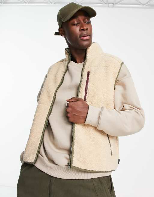 Scalpers - Robbie - Gilet in pile beige