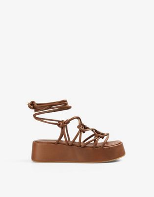  roma platform sandal in natural