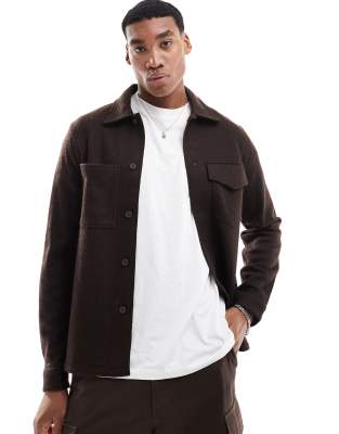 Scalpers Room Jacket In Brown