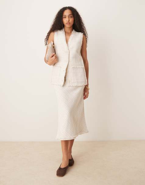 Scalpers Rustic skirt in ecru