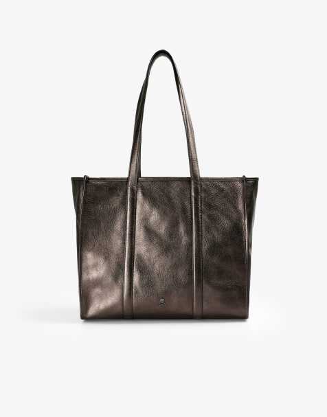 Scalpers - Sac cabas métallisé - Bronze - view 1