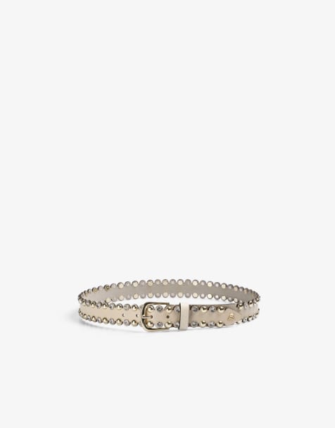 Scalpers - Sandy - Ceinture ornée de strass - Écru - view 1
