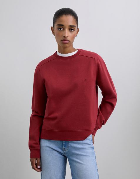 Scalpers - SC Basic Fade - Sweater in donkerrood - view 1