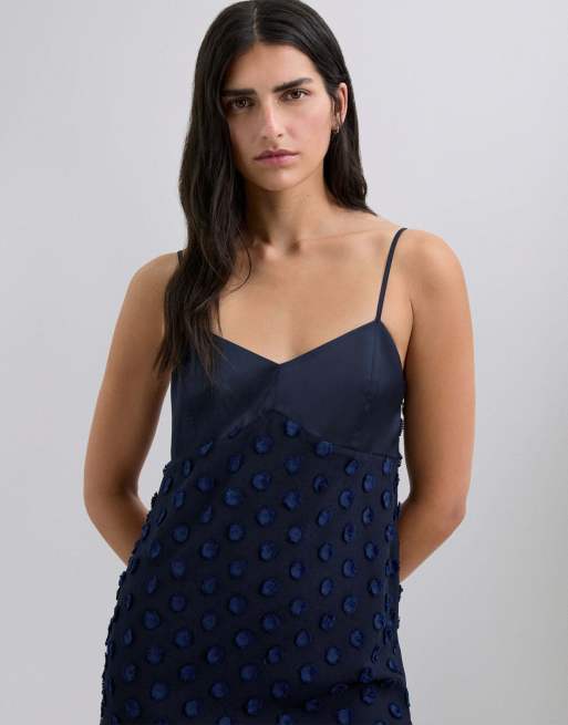 Scalpers - Sc fancy - Slipdress in marineblauw, 4 van 4