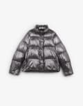 [Scalpers] Scalpers scarf puffer coat in dark grey L Dark Grey