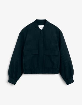 Scalpers - Scbeltpocketbomber - Jacke in Marineblau gestreift