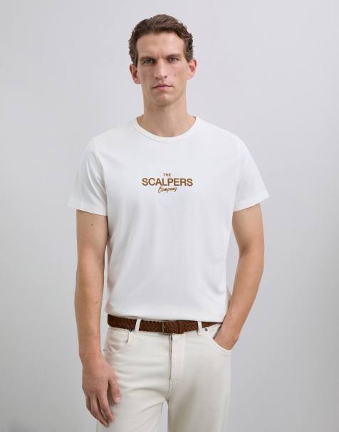Scalpers – Scbrand – T-Shirt in Wollweiß - view 1