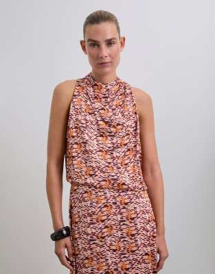 Scalpers - Sccordzeb - Oberteil mit Animal-Print-Bunt