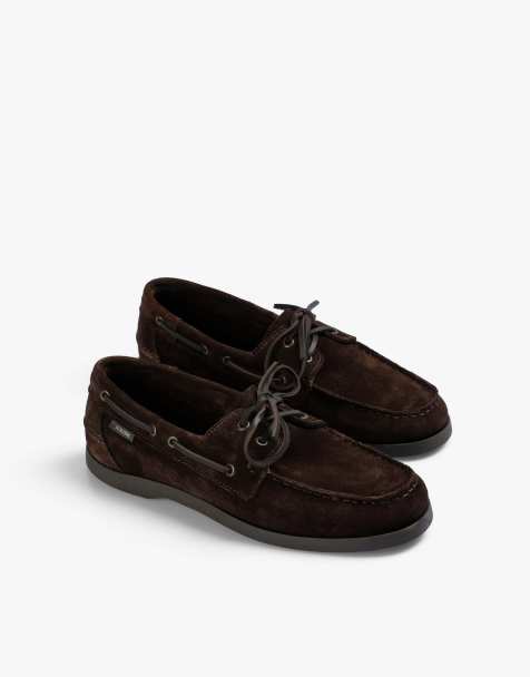 Scalpers – Sccuriel – Bootsschuhe in dunklem Braun - view 1