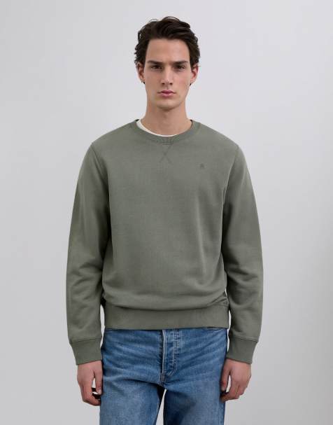 Scalpers – Scfade – Pullover in dunklem Khaki - view 1
