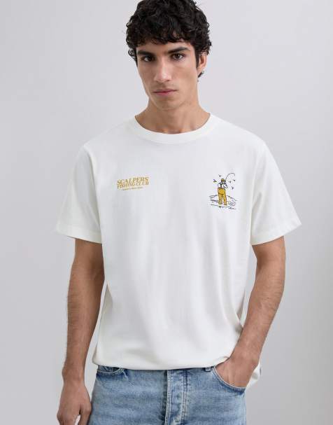 Scalpers - Scfishing - T-shirt in crème - view 1