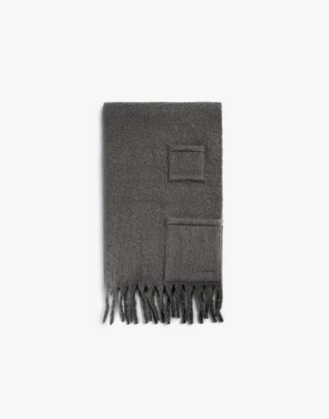 Scalpers – Schal in Dunkelgrau mit Taschen - view 1