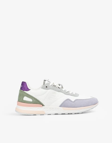 Scalpers – Scharry – Sneaker in gebrochenem Wollweiß/Lila - view 1