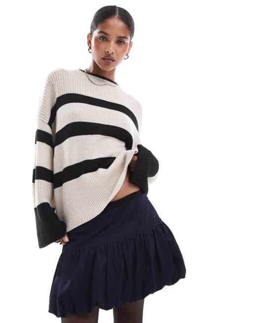 Scalpers – Schwarz gestreifter Pullover