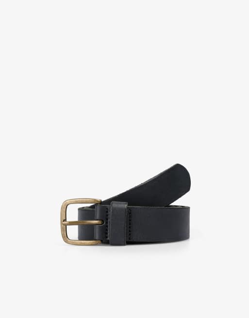 Scalpers – Scskull – Gürtel aus Leder in Marineblau