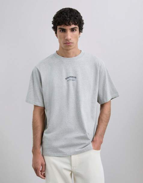 Scalpers - Scsporty - T-shirt in gemêleerd grijs - view 1