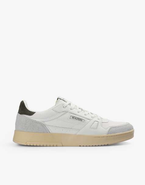 Scalpers – Sctenismiles – Sneaker in Weiß/Khaki - view 1