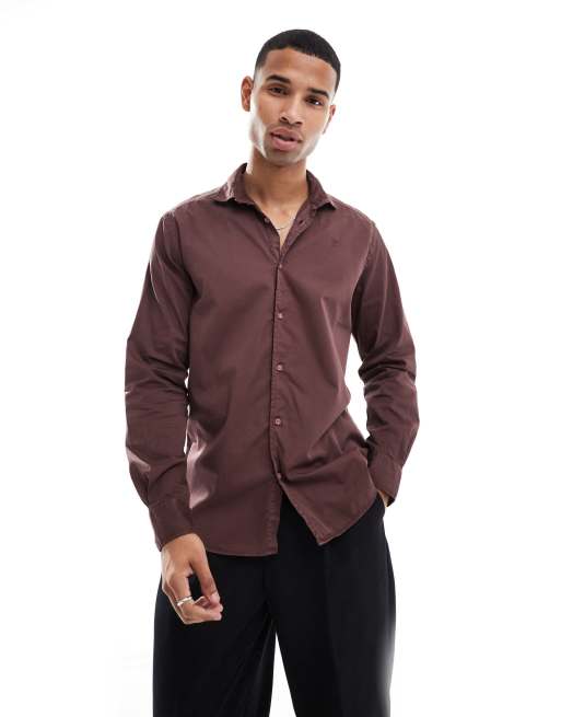 Scalpers - Seatle K - Camicia color bordeaux
