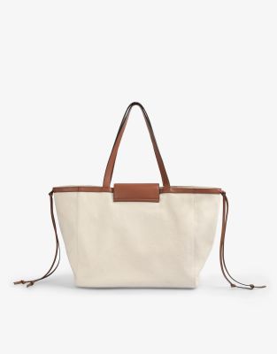 Scalpers - Shopper-Tasche in Neutral aus Canvas