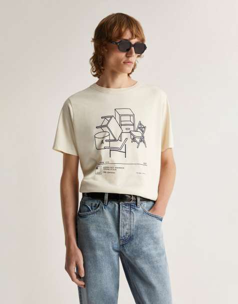 Scalpers showroom t-shirt in off white - view 1