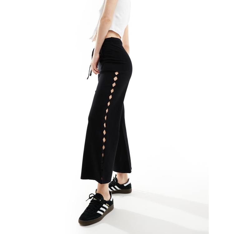 Scalpers side knit pant in black | ASOS