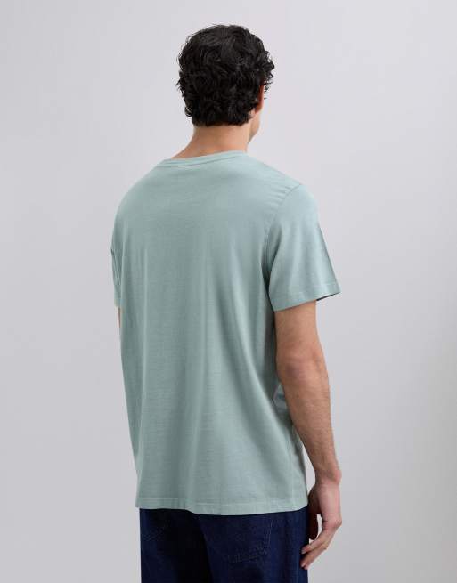 Scalpers - Skull - T-shirt à broderie ton sur ton - Bleu, 4 de 5