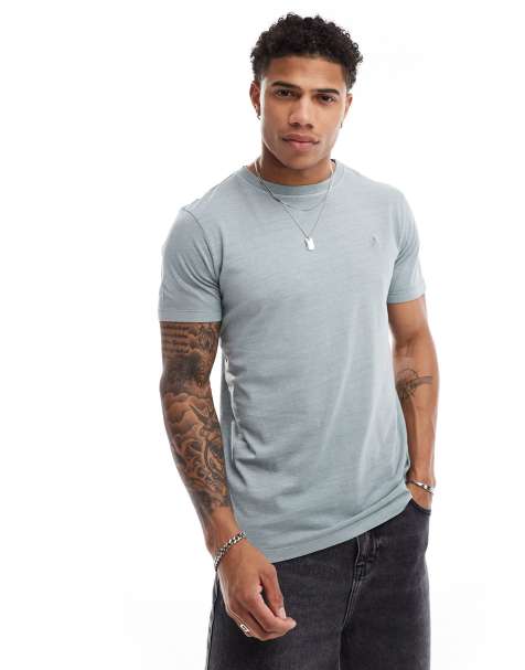 Scalpers skull t-shirt in light blue - view 1