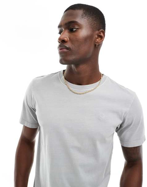 Scalpers skull t-shirt in light grey