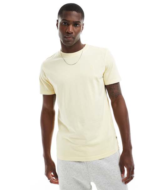 Scalpers skull t-shirt in yellow - view 1