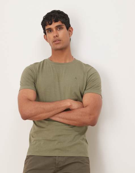 Scalpers Skull tee in dark khaki