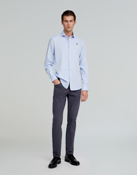 Scalpers slim pants in navy - view 1