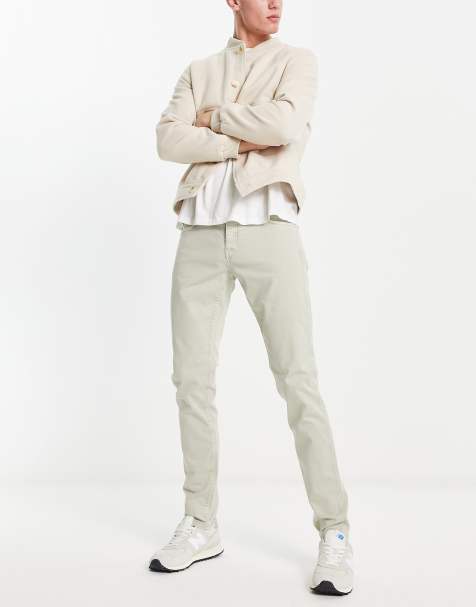 Scalpers slim trousers in stone - view 1