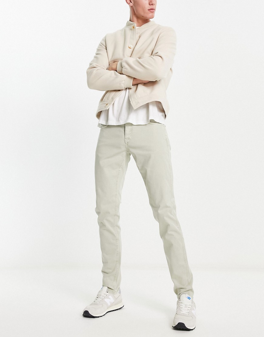Scalpers slim trousers in stone-Neutral