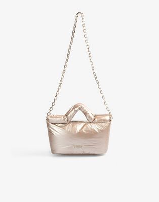 Scalpers small handle bag in metallic gold