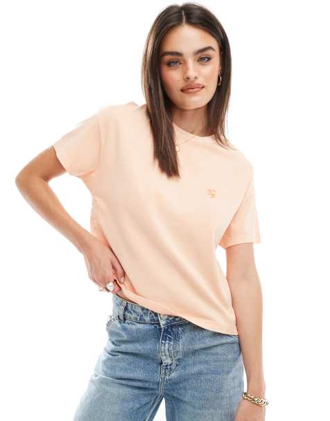 Scalpers snaps t-shirt in peach - view 1