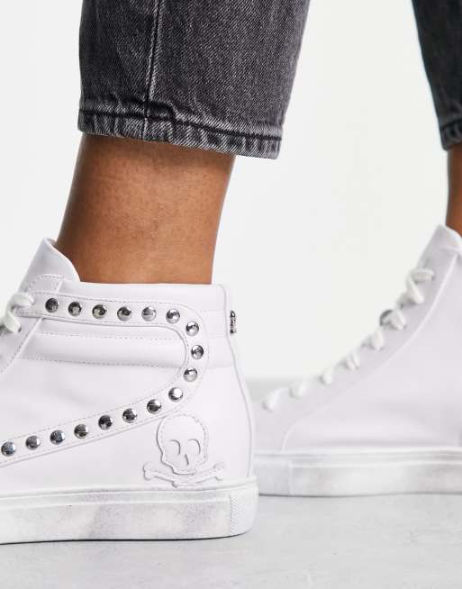 Scalpers Sneakers bianche con borchie ASOS