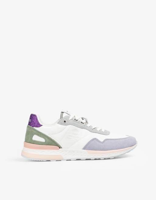Scalpers - Sneakers color bianco sporco e viola