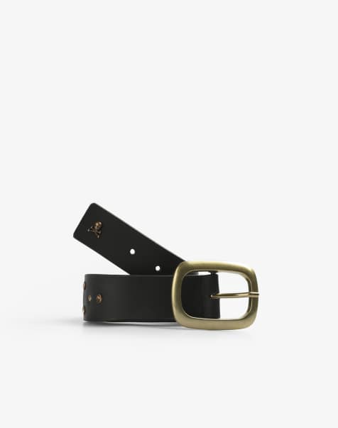 Scalpers soft studs belt in black - view 1