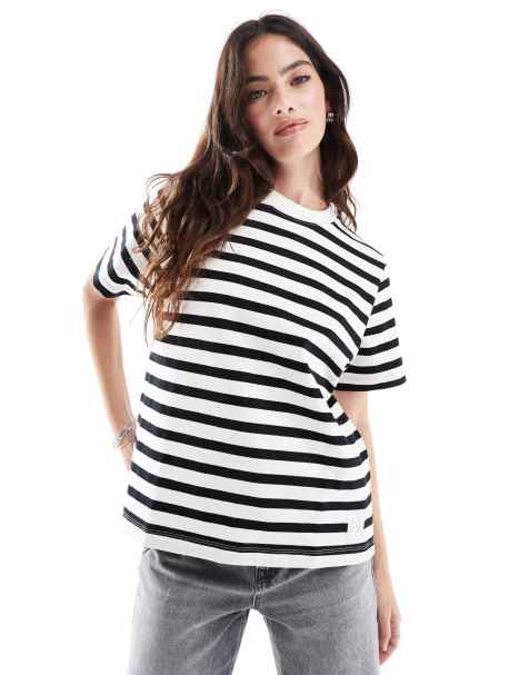 Scalpers - Solid - T-shirt pesante nera a righe - view 1
