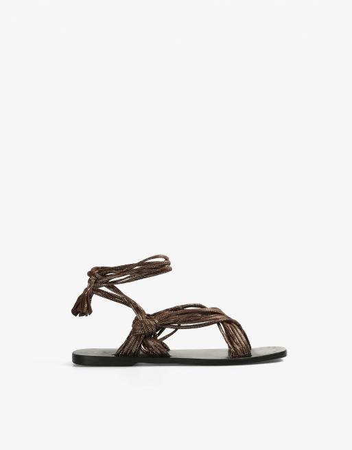 Scalpers Special knot sandals in black