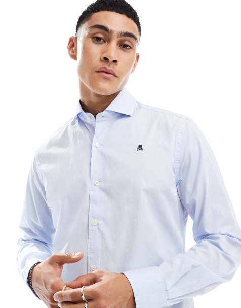 Scalpers sport shirt in light blue - view 1
