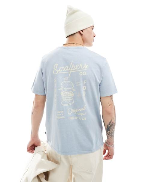 Scalpers street t-shirt in blue - view 1