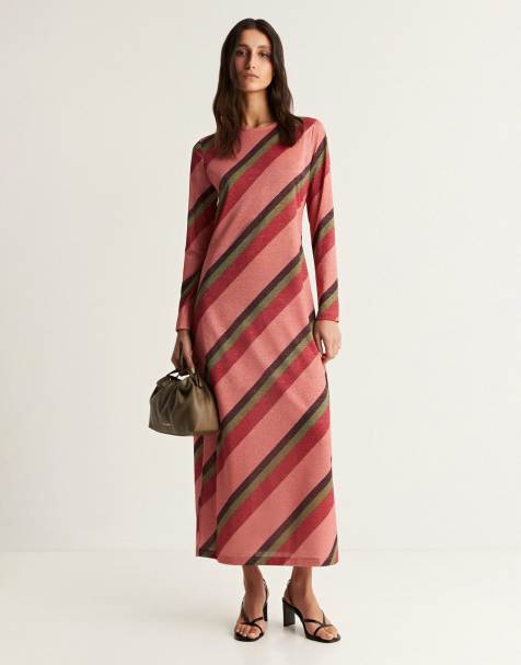 Scalpers stripes dress in multicolor - view 1