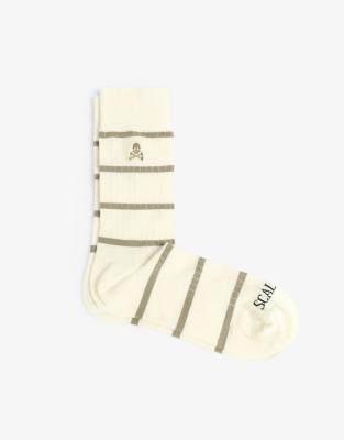 Scalpers stripes mid socks in green