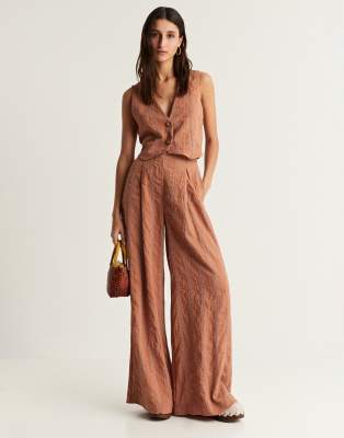 Scalpers stripes pant in brown