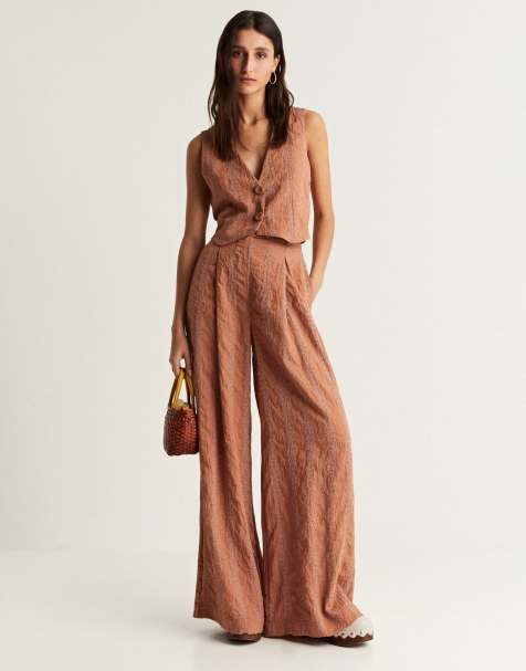 Scalpers stripes pant in brown