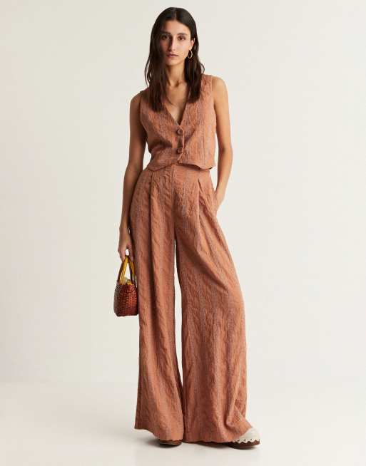 Scalpers stripes pants in brown