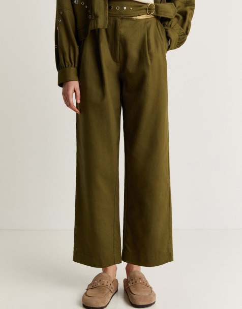 Scalpers studs pant in khaki