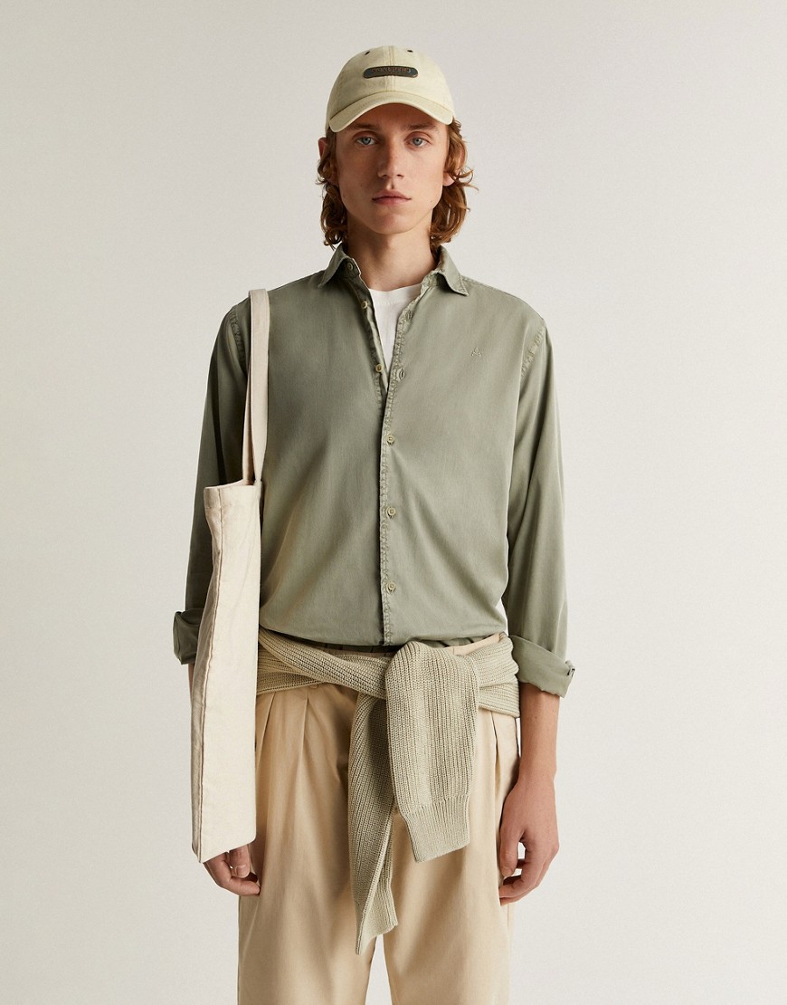 Scalpers summer seattle shirt in light khaki-Green